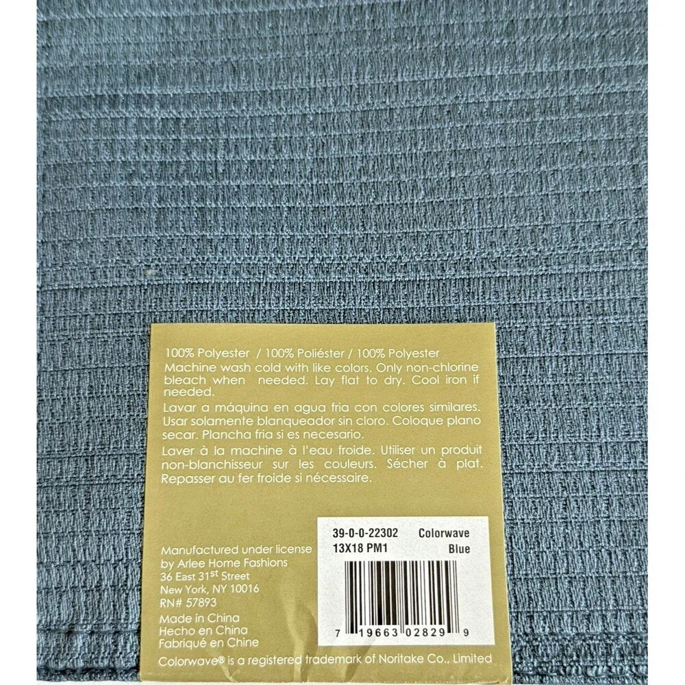 Noritake Colorwave Fabric Placemats Blue 18